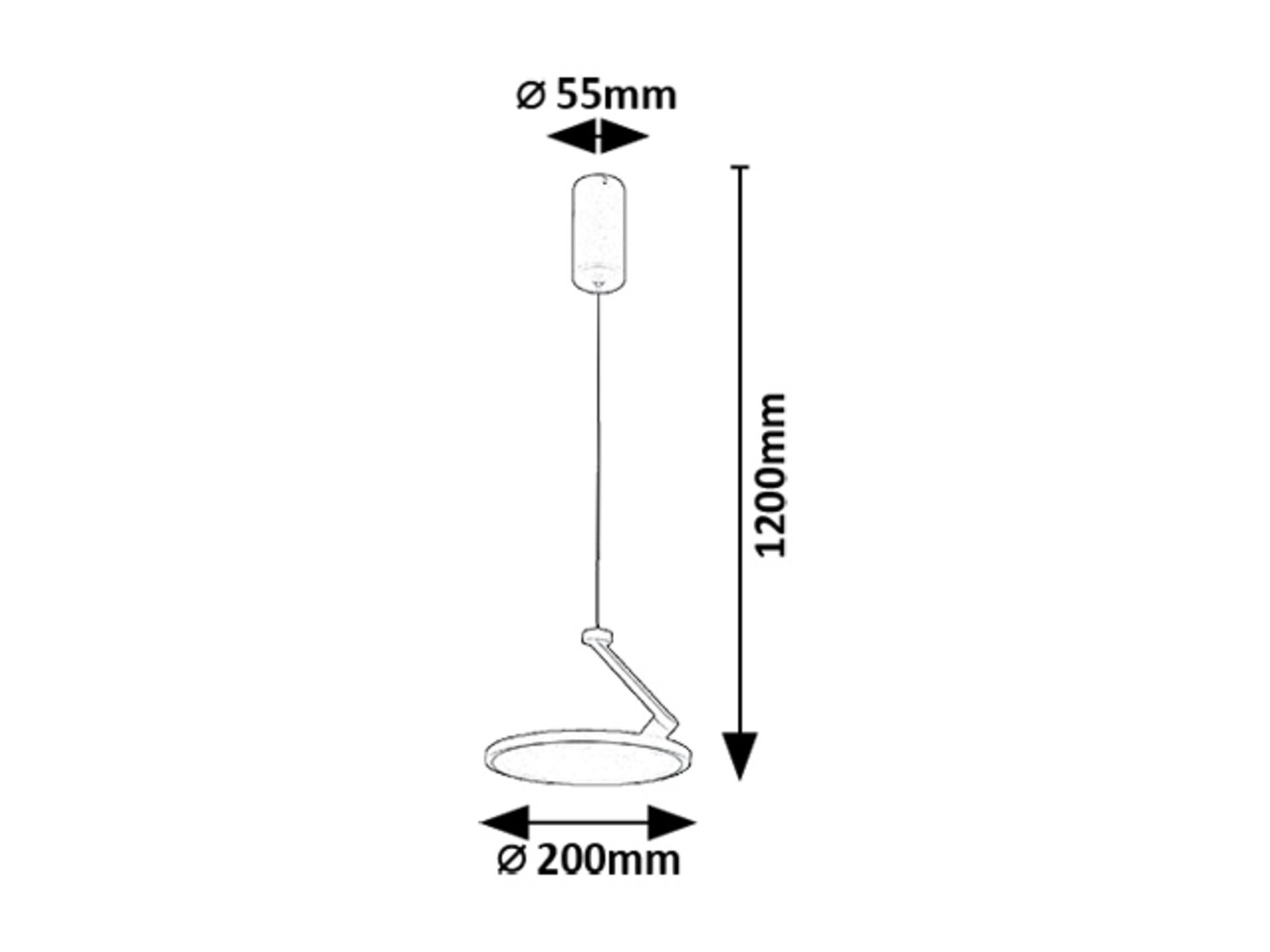 Pendul Rabalux Ovidia LED 20W 1300lm 3000 metal white stil tehnic 230V, 50Hz IP20 72328 [5]