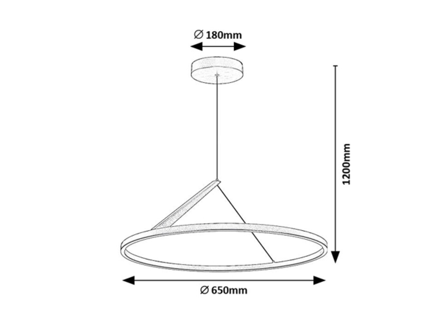Lustra Rabalux Renara LED 40W 1850lm 3000 metal black gold stil  230V, 50Hz IP20 72352 [5]
