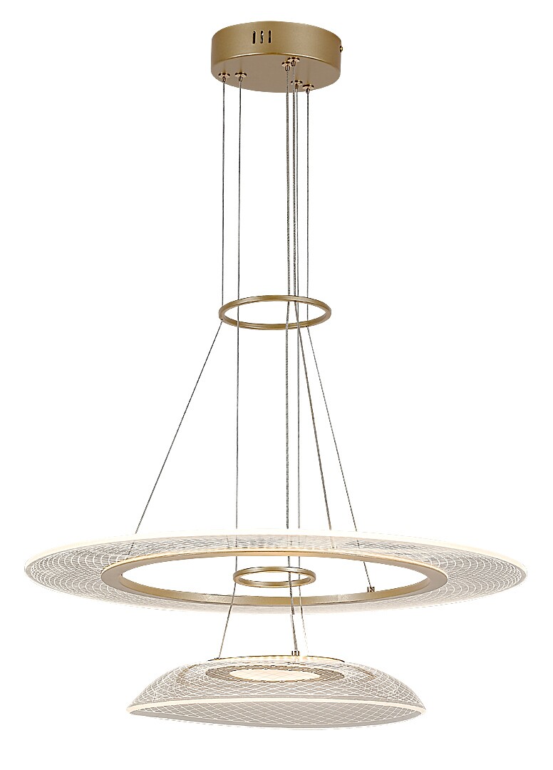 ILUMINAT - Lustra Rabalux Zofrael LED 36W 2400lm 3000 metal gold stil  230V, 50Hz IP20 72412