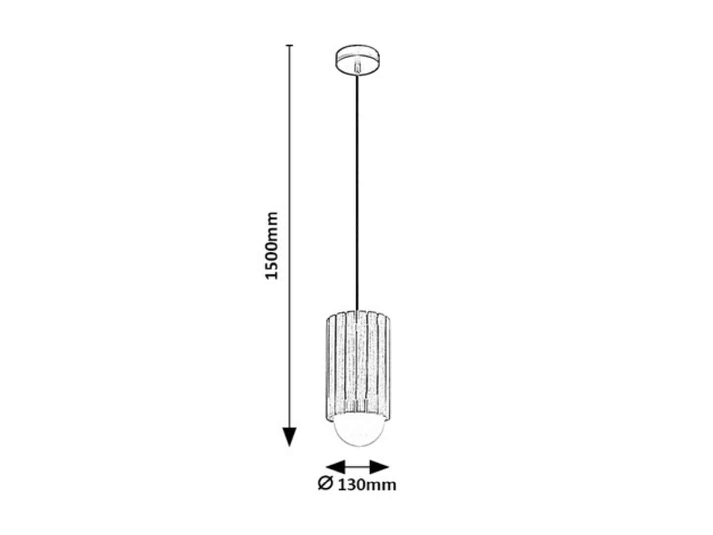 Pendul Rabalux Noxelle G9 G9 1x MAX 5W   lemn mat black wood stil scandinav 230V, 50Hz IP20 72420 [5]