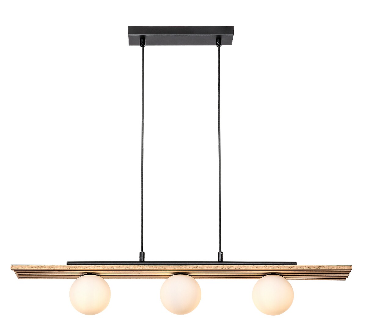 ILUMINAT - Lustra Rabalux Noxelle G9 G9 3x MAX 5W   lemn mat black wood stil scandinav 230V, 50Hz IP20 72421