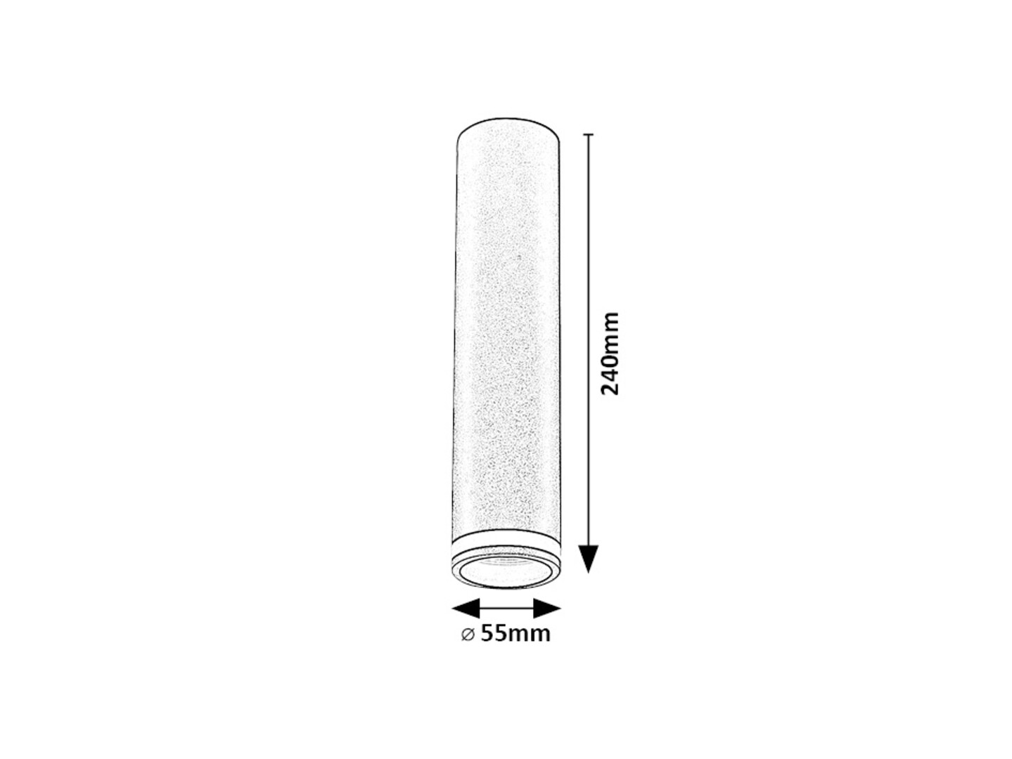 Spot aplicat fix Rabalux Senobia GU10 GU10 1x MAX 35W   aluminiu black stil modern 230V, 50Hz IP20 73031 [4]