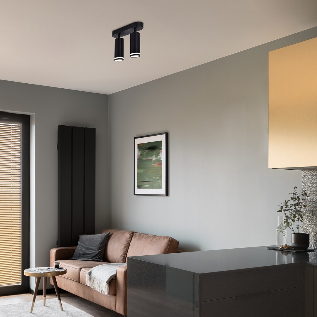 Spot aplicat reglabil Rabalux Senobia GU10 GU10 2x MAX 35W   aluminiu black stil modern 230V, 50Hz IP20 73034 [6]