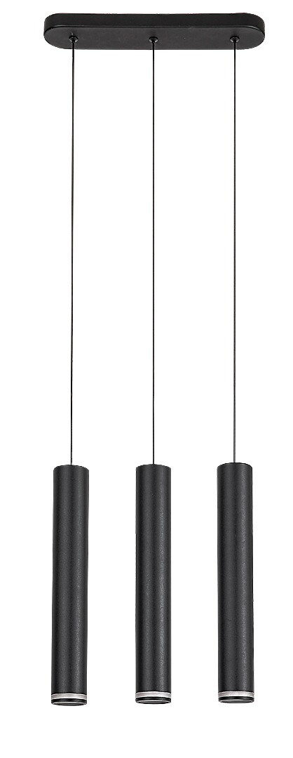 ILUMINAT - Lustra Rabalux Senobia GU10 GU10 3X MAX 5W   aluminiu black stil modern 230V, 50Hz IP20 73037