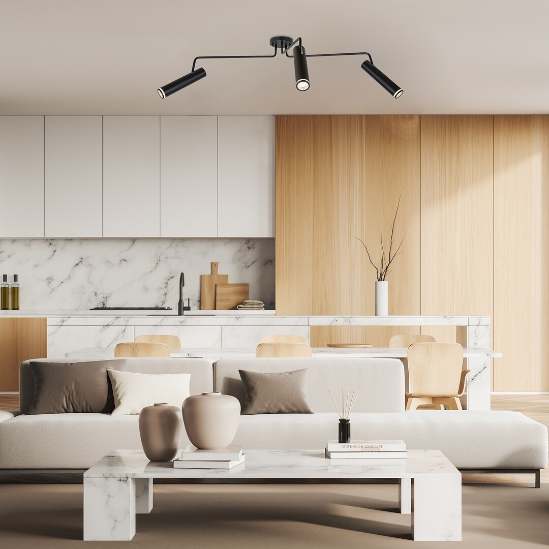 Lustra Rabalux Senobia GU10 GU10 3x MAX 35W   aluminiu black stil modern 230V, 50Hz IP20 73039 [6]