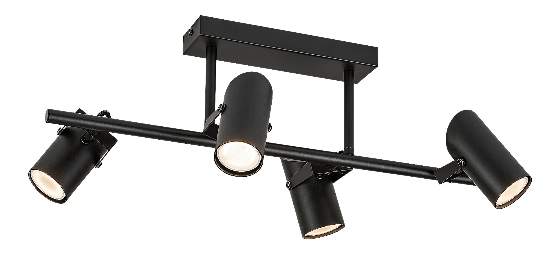 Plafoniera Rabalux Maximilian GU10 GU10 4x MAX 25W   metal mat black stil industrial 230V, 50Hz IP20 73044 [2]