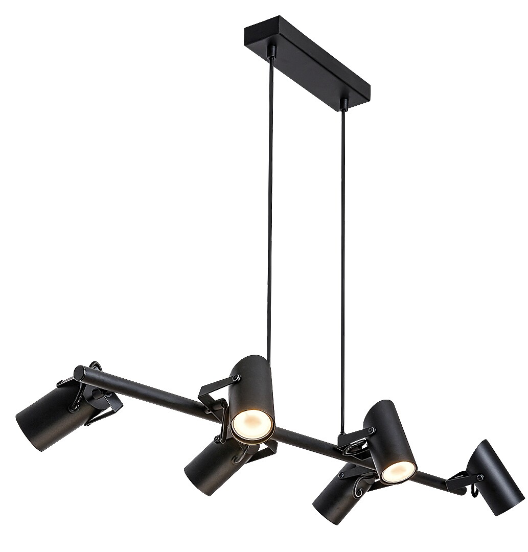 ILUMINAT - Lustra Rabalux Maximilian GU10 GU10 6x MAX 25W   metal mat black stil industrial 230V, 50Hz IP20 73045
