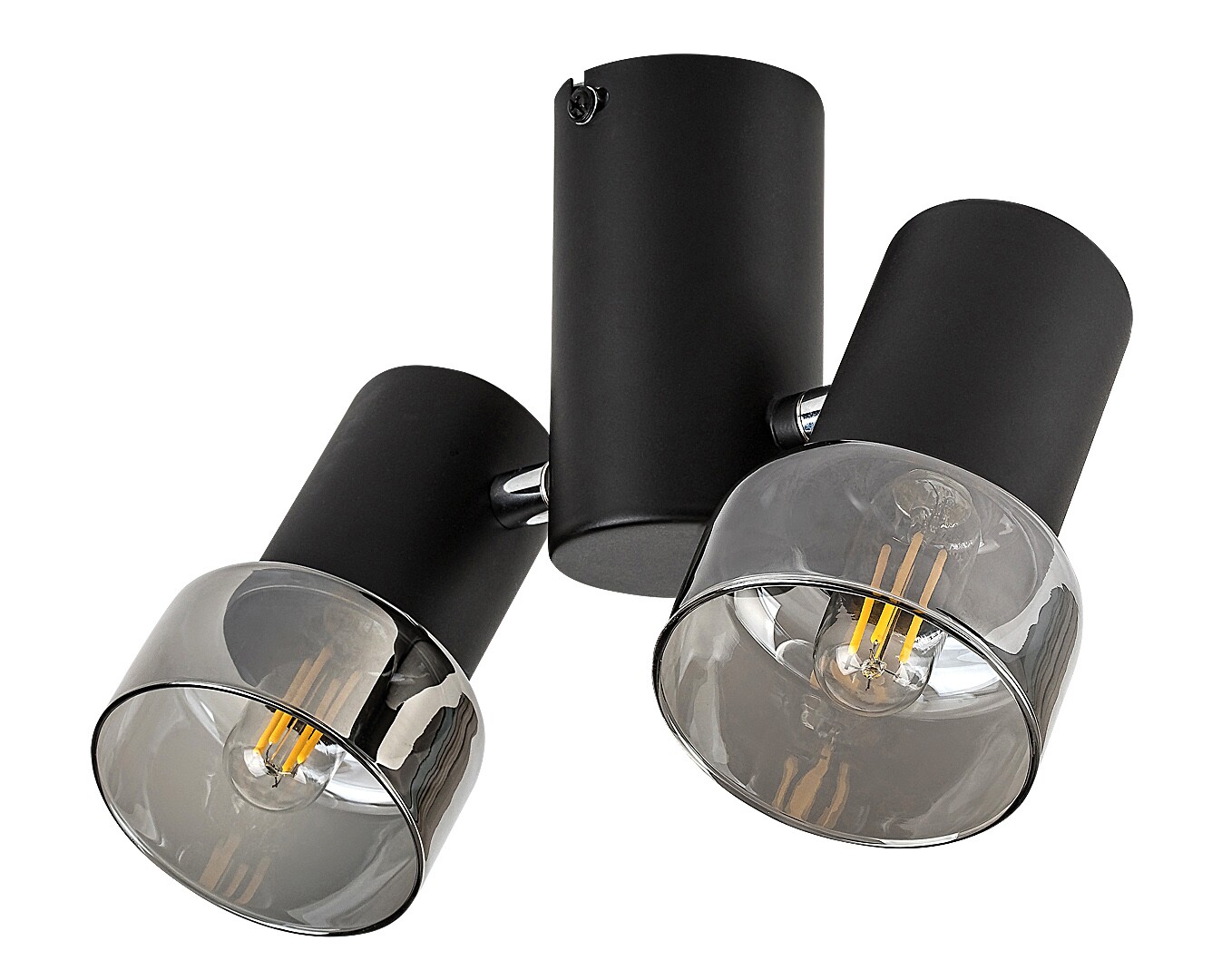 Spot aplicat reglabil Rabalux Hatice E14 E14 2x MAX 15W   metal black stil minimal 230V, 50Hz IP20 73053 [1]