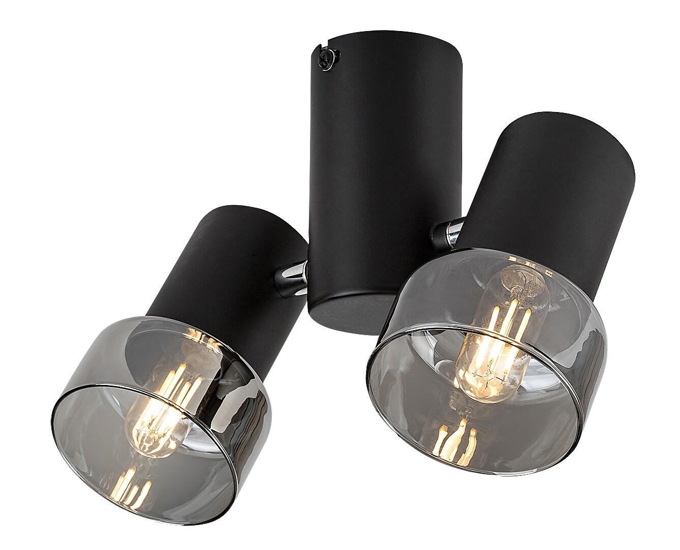 ILUMINAT - Spot aplicat reglabil Rabalux Hatice E14 E14 2x MAX 15W   metal black stil minimal 230V, 50Hz IP20 73053