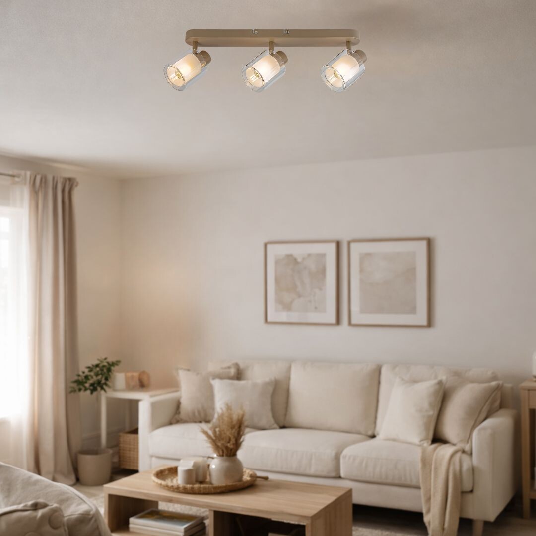 Plafoniera Rabalux Mirral E14 E14 3x MAX 15W   metal gray beige stil modern 230V, 50Hz IP20 73065 [6]