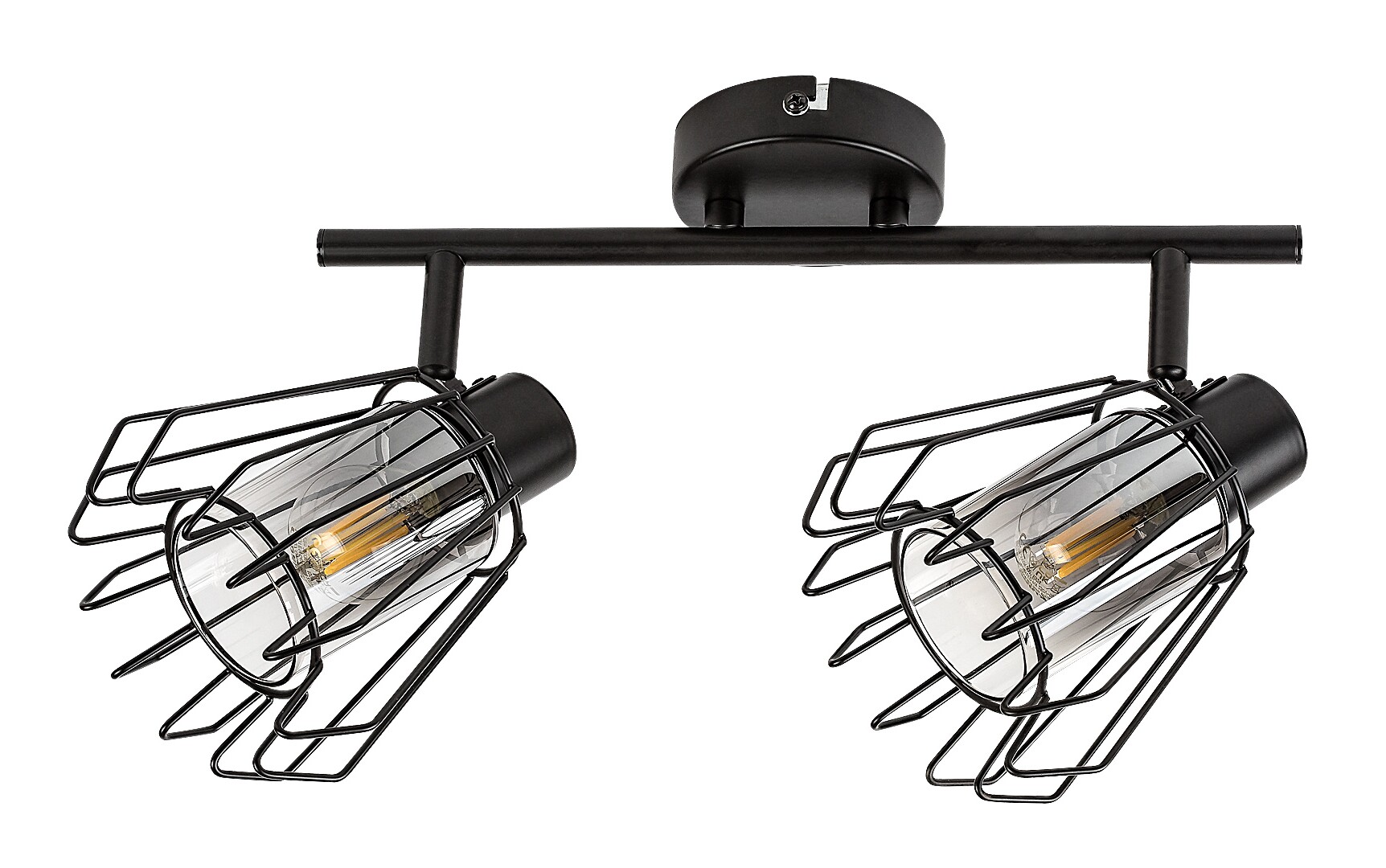 Plafoniera Rabalux Emerencia E14 E14 2x MAX 40W   metal black stil industrial 230V, 50Hz IP20 73068 [1]
