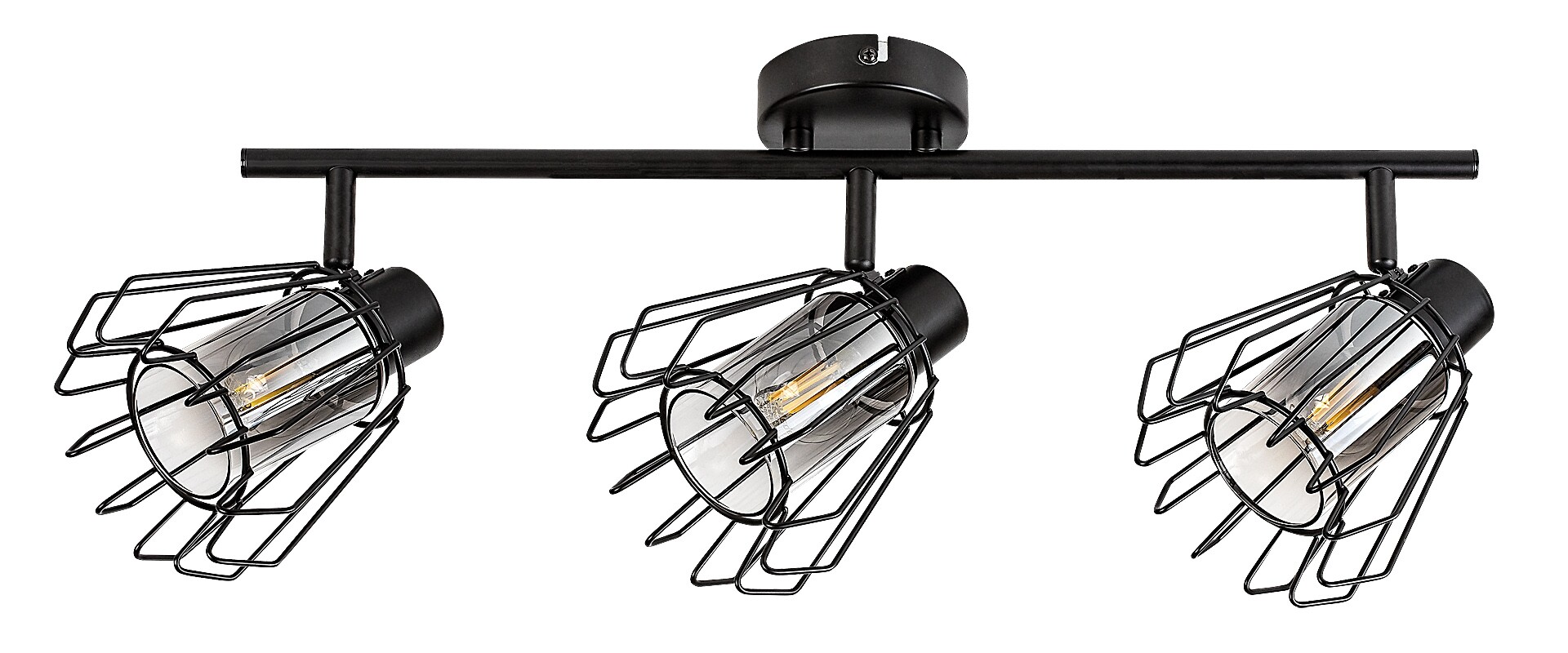 Plafoniera Rabalux Emerencia E14 E14 3x MAX 40W   metal black stil industrial 230V, 50Hz IP20 73069 [1]