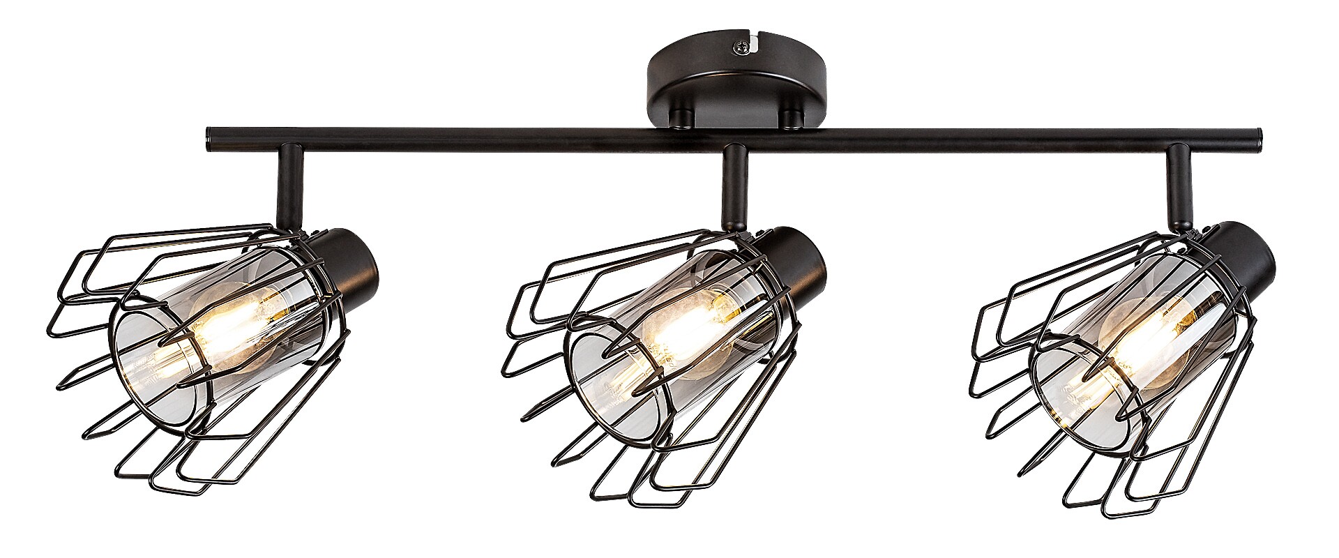 ILUMINAT - Plafoniera Rabalux Emerencia E14 E14 3x MAX 40W   metal black stil industrial 230V, 50Hz IP20 73069