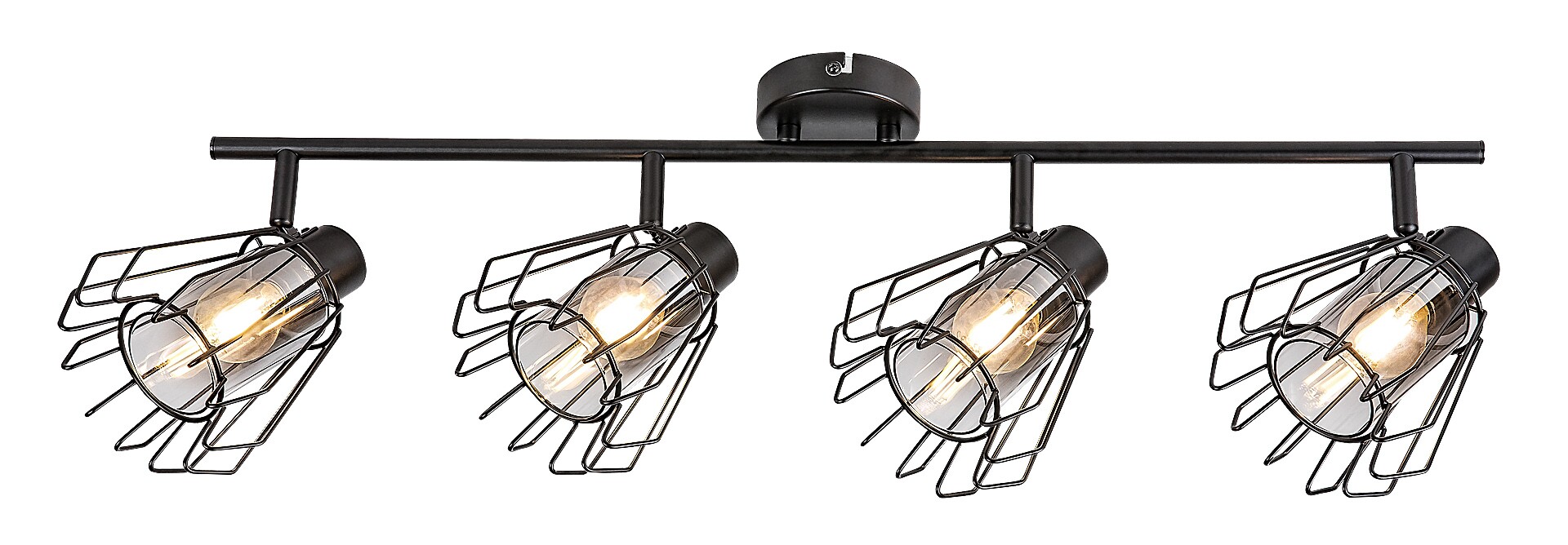 ILUMINAT - Plafoniera Rabalux Emerencia E14 E14 4x MAX 40W   metal black stil industrial 230V, 50Hz IP20 73070