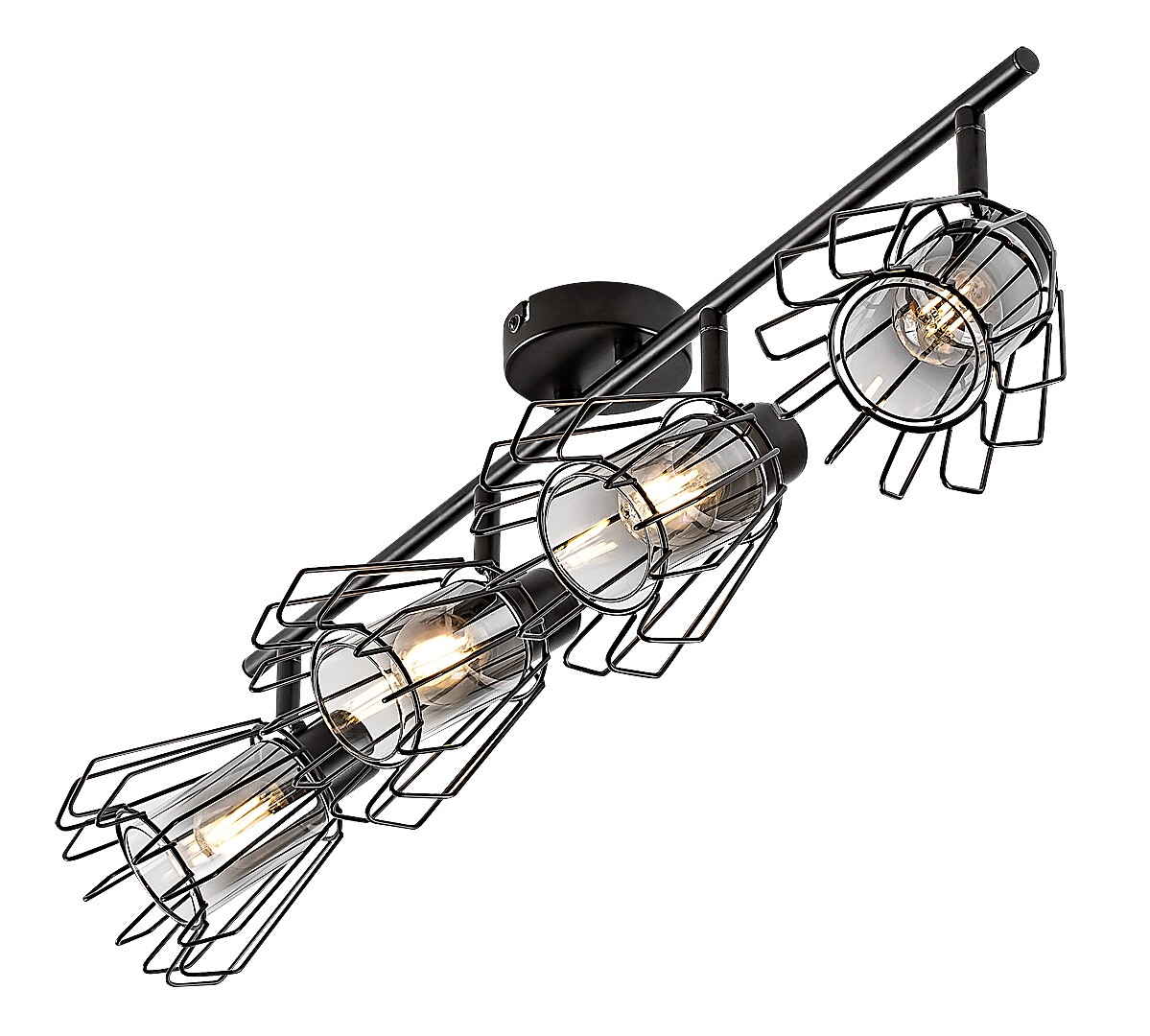 Plafoniera Rabalux Emerencia E14 E14 4x MAX 40W   metal black stil industrial 230V, 50Hz IP20 73070 [5]