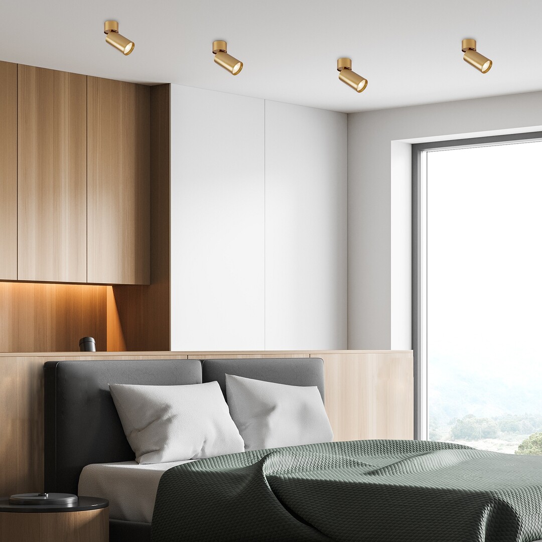 Spot aplicat reglabil Rabalux Mirina GU10 GU10 1X MAX 5W   metal gold stil minimal 230V, 50Hz IP20 73075 [5]