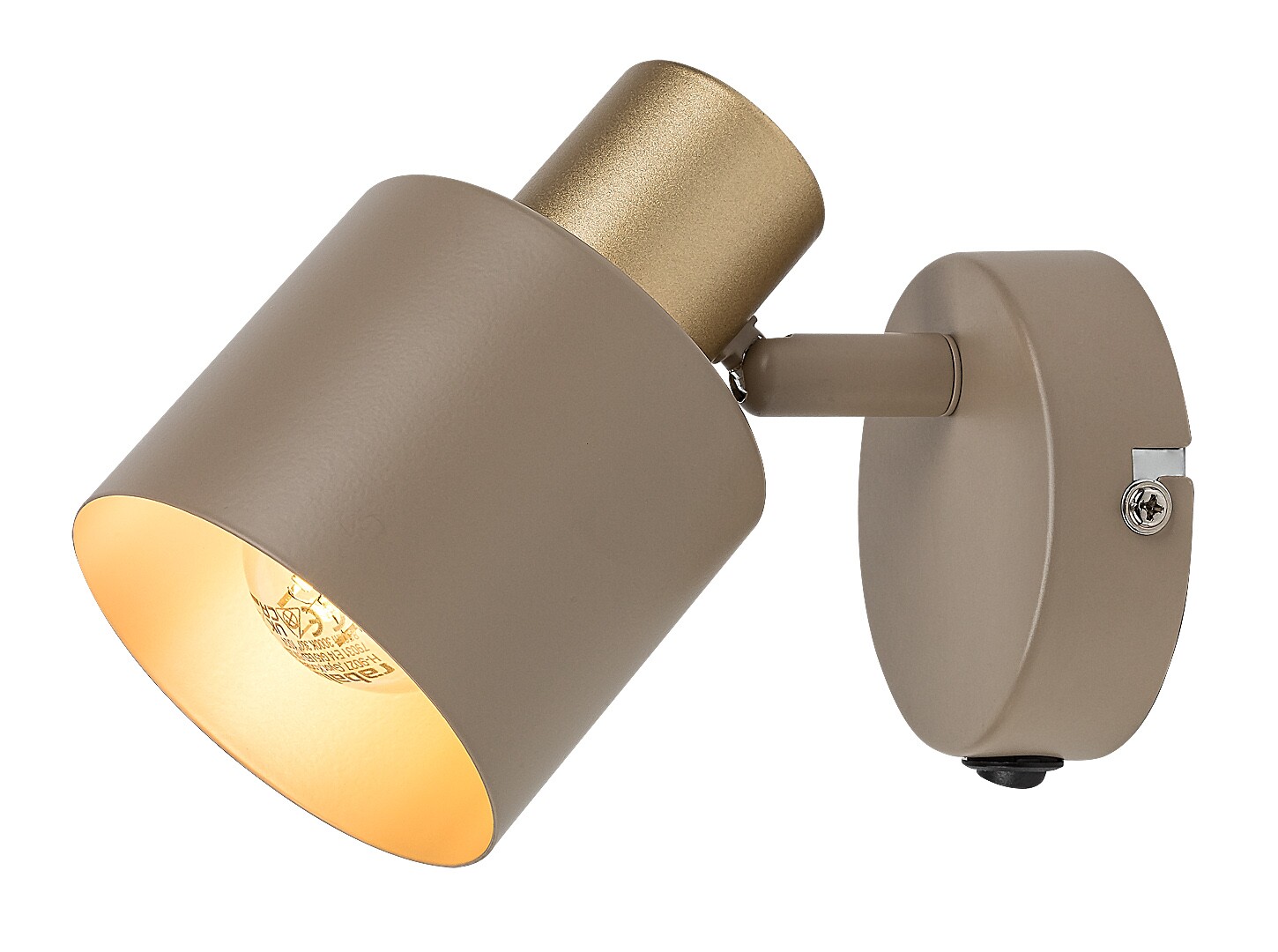 ILUMINAT - Aplica Rabalux Tisandra E14 E14 1X MAX 10W   metal gray beige stil modern 230V, 50Hz IP20 73141