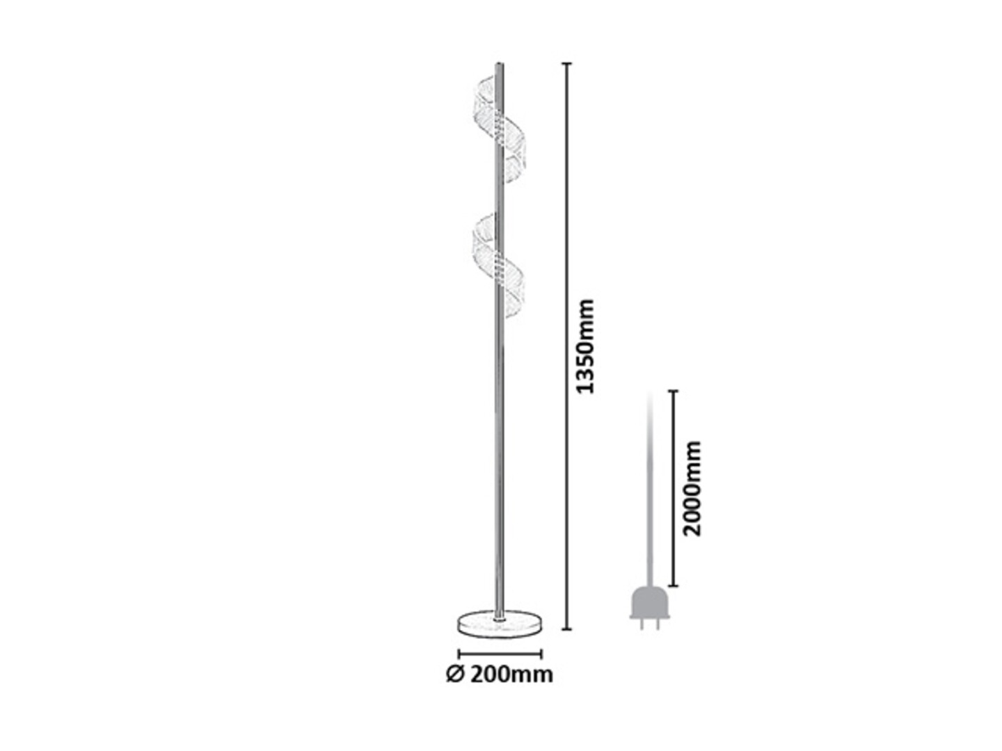 Lampadar Rabalux Zofrael LED 12W 760lm 3000 metal gold stil decor 230V, 50Hz IP20 74415 [3]
