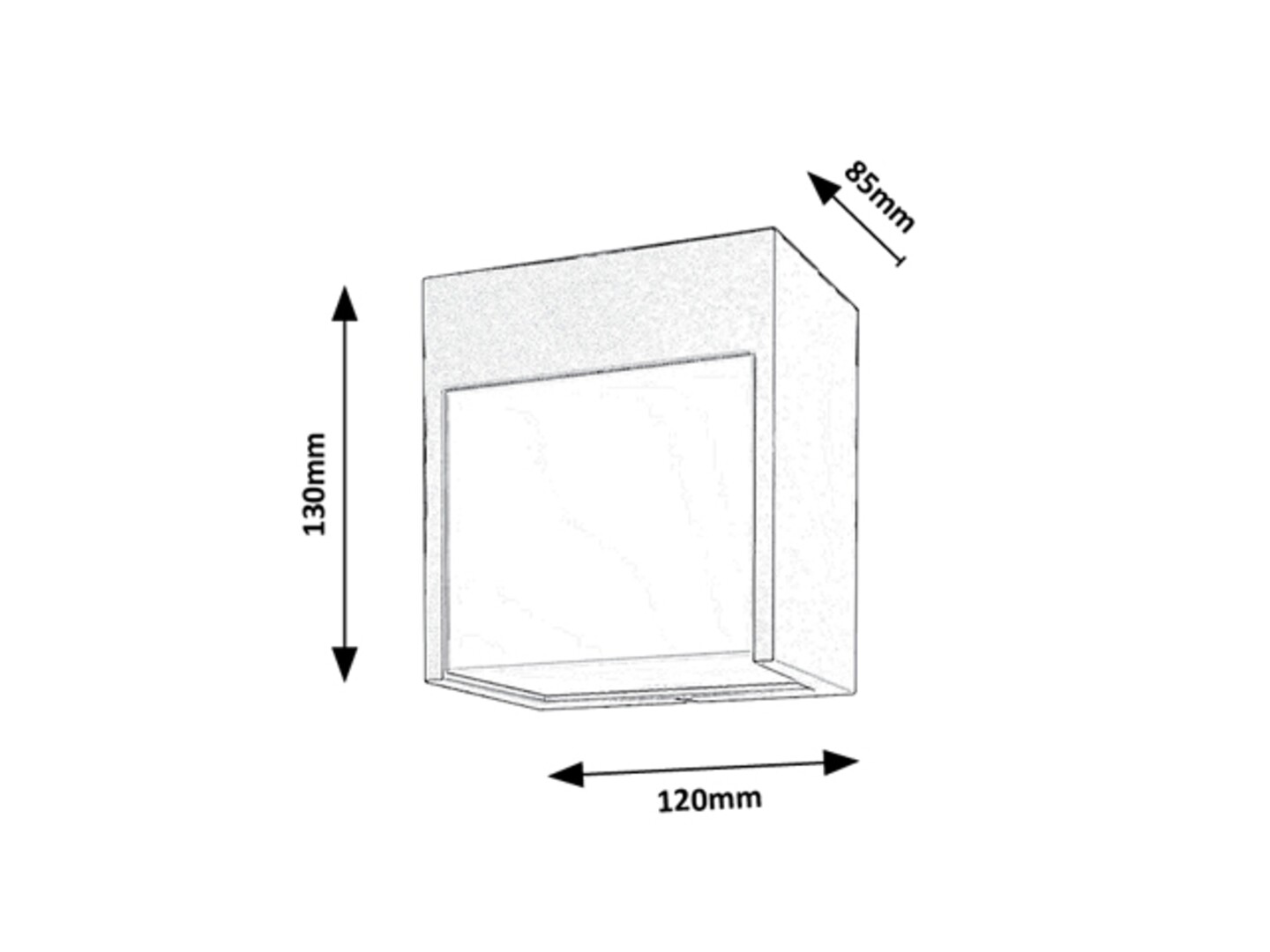 Aplica exterior Rabalux Balimo LED 12W 560lm 4000K aluminiu mat black stil modern 230V, 50Hz IP54 7476 [7]