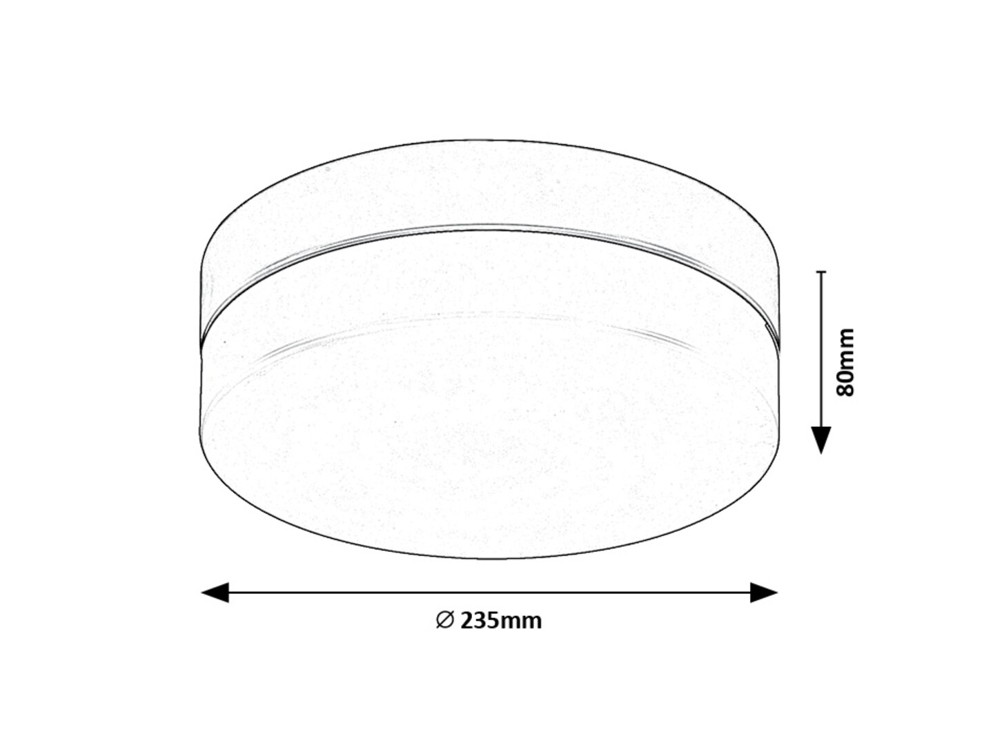 Plafoniera baie Rabalux Gaelo LED 15W 1150lm 4000 metal black stil tehnic 230V, 50Hz IP44 75025 [5]