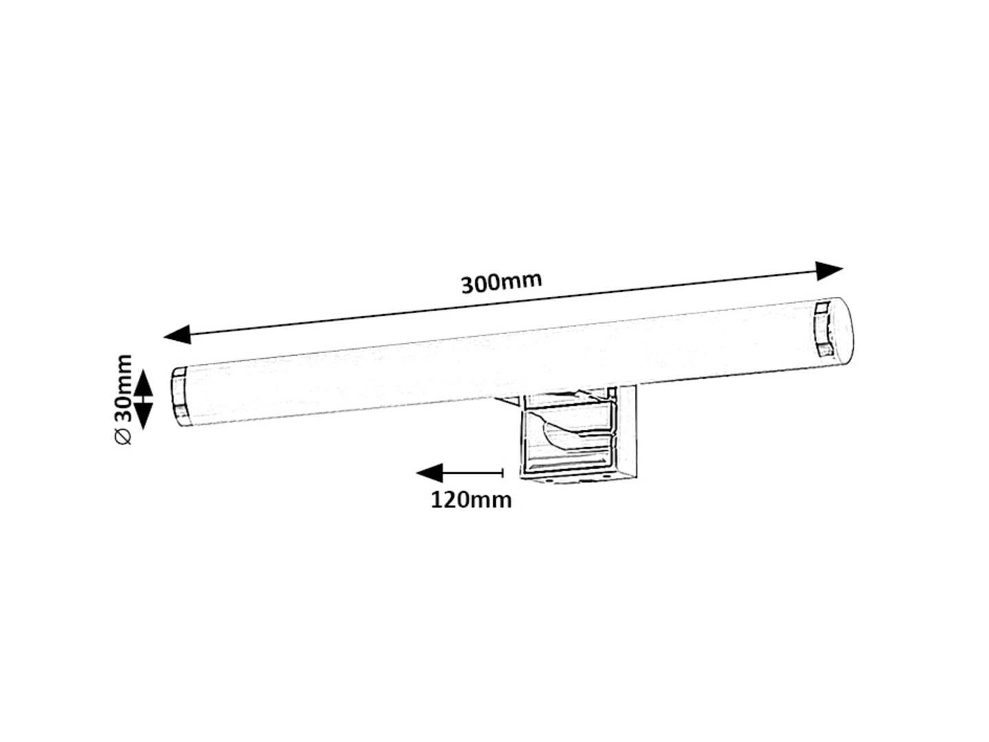 Aplica baie Rabalux Nour LED 5W 530lm 4000 plastic chrome stil modern 230V, 50Hz IP44 75037 [4]