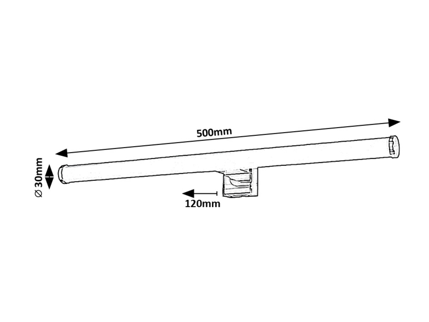 Aplica baie Rabalux Nour LED 9W 920lm 4000 plastic chrome stil modern 230V, 50Hz IP44 75038 [4]