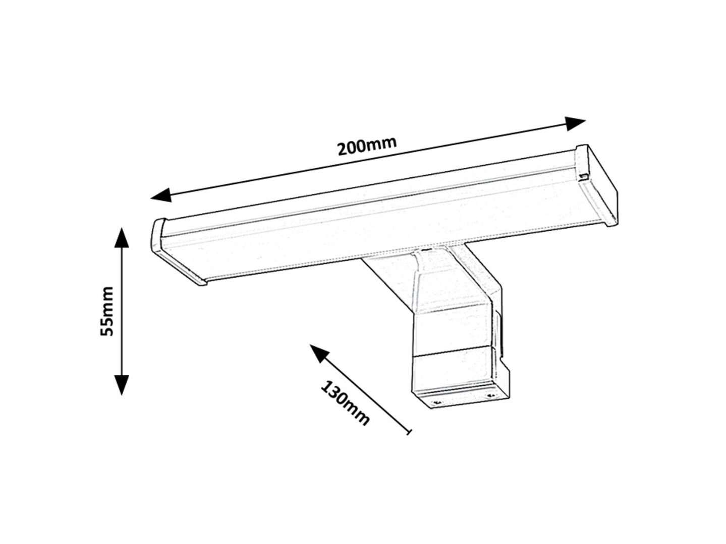 Aplica baie Rabalux Levon LED 4W 450lm 4000 plastic chrome stil modern 230V, 50Hz IP44 75039 [7]