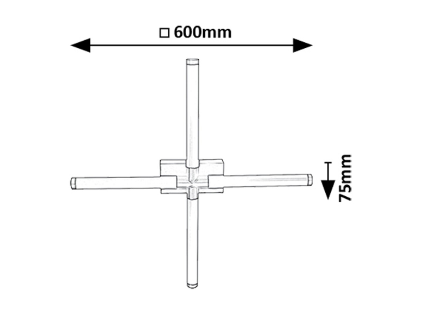 Plafoniera baie Rabalux Tilora LED 16W 1350lm 4000 metal black stil minimal 230V, 50Hz IP44 75046 [7]