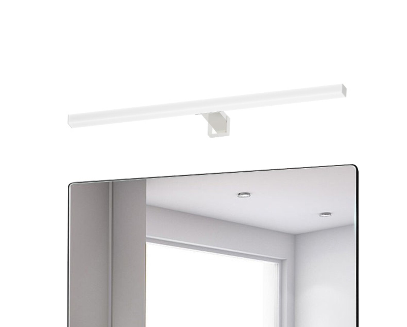 Aplica baie Rabalux Oliro LED 9W 1000lm 4000 plastic chrome stil modern 230V, 50Hz IP44 75049 [2]