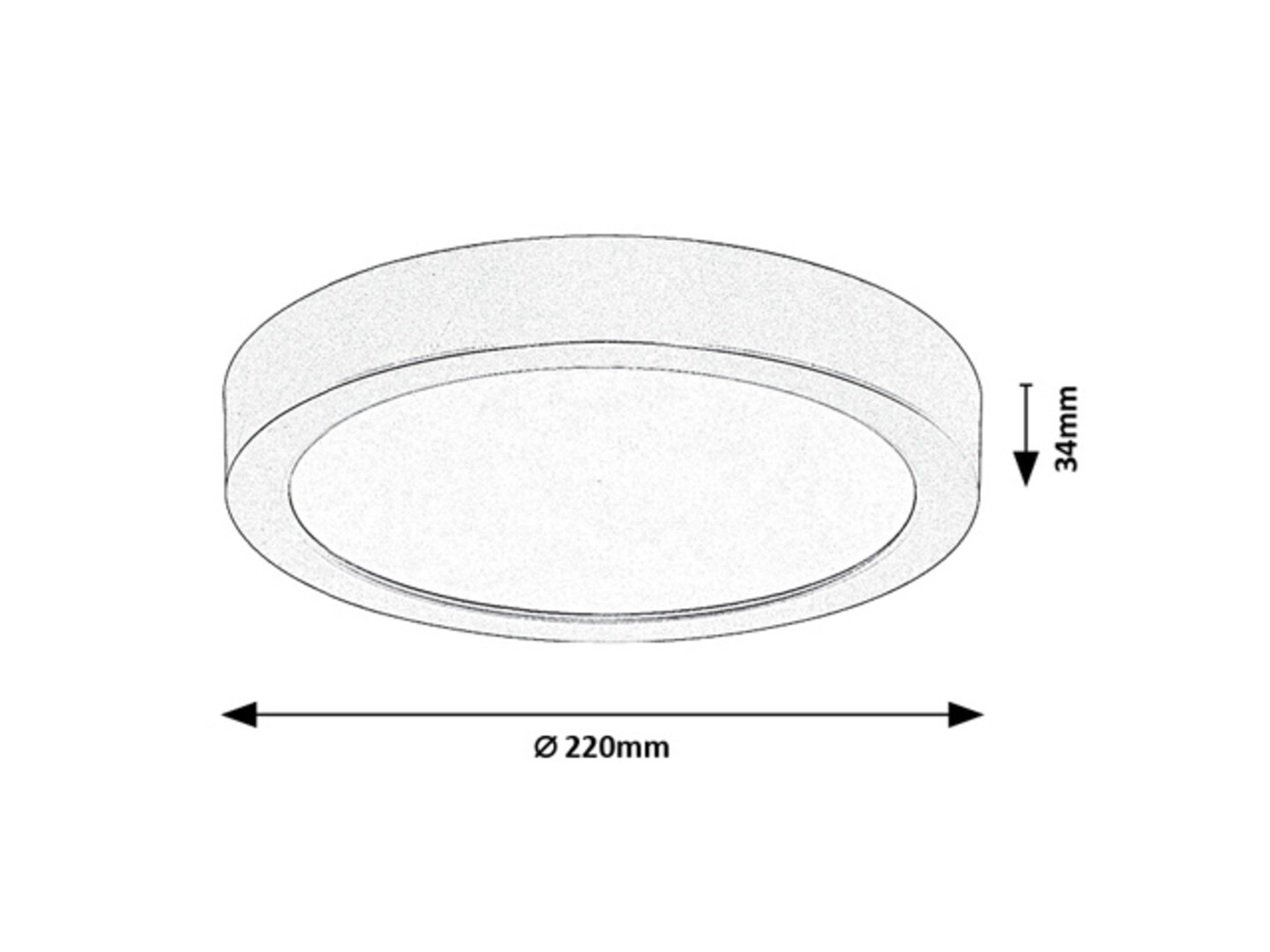 Plafoniera baie Rabalux Shaun Plus LED 24W 2600lm 4000 plastic black stil funcțional 230V, 50Hz IP44 75075 [5]
