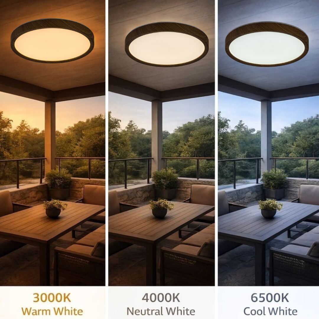 Plafoniera baie Rabalux Maurec LED 18W 1550lm 3000, 4000, 6000 plastic wood stil funcțional 230V, 50Hz IP44 75082 [7]