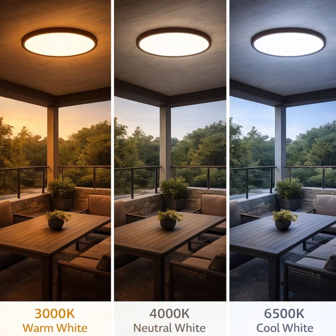 Plafoniera baie Rabalux Lautrec LED 24W 2030lm 3000, 4000, 6500 plastic brown stil funcțional 230V, 50Hz IP44 75083 [5]