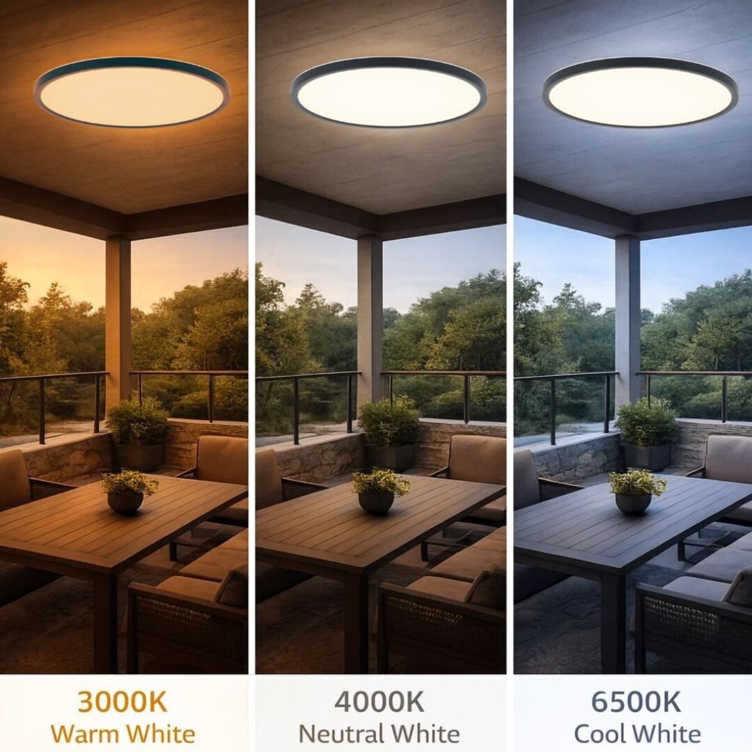 Plafoniera baie Rabalux Lautrec LED 24W 2030lm 3000, 4000, 6500 plastic anthracite stil funcțional 230V, 50Hz IP44 75084 [5]