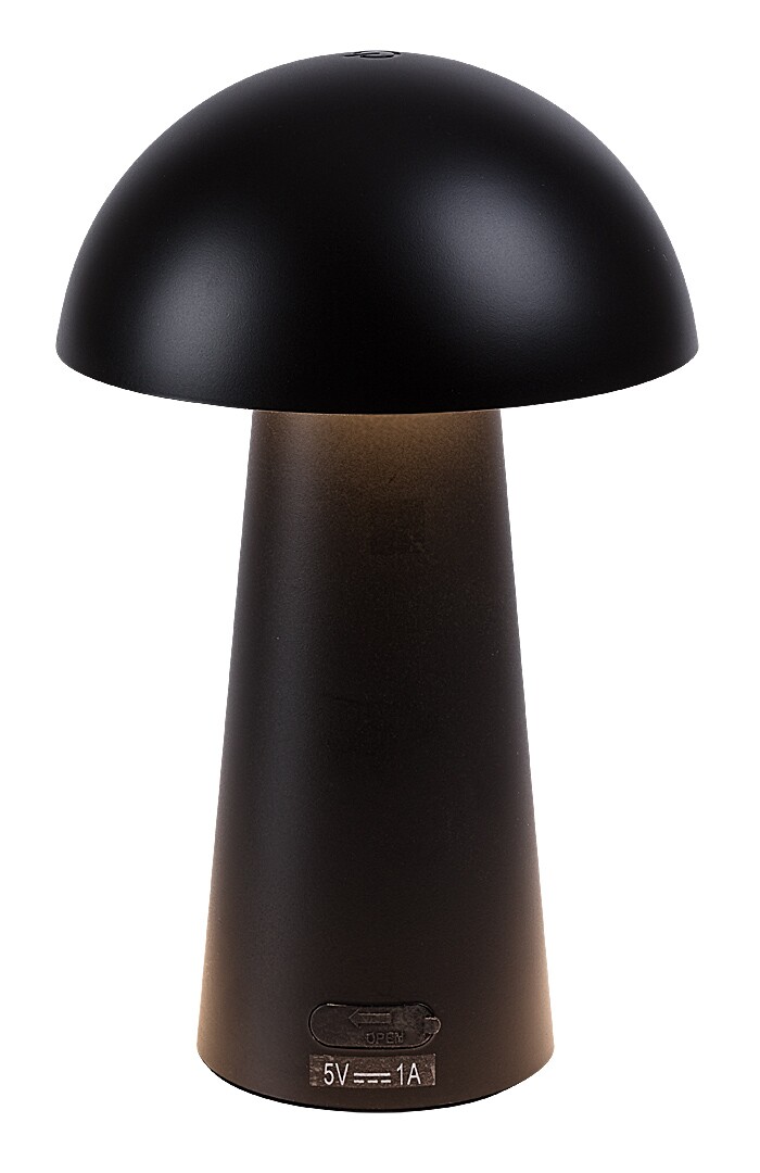 ILUMINAT - Veioza reincarcabila Rabalux Mireo LED 1,5W 50lm 3000 plastic black stil  DC 5V IP44 76036