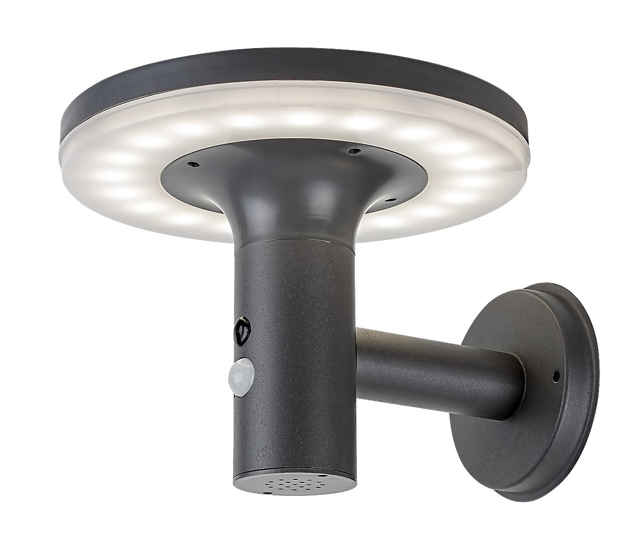 ILUMINAT - Aplica exterior solara Rabalux Alaska LED 10W 250lm 4000K oţel inoxidabil anthracite stil modern DC 3.7V IP44 77017