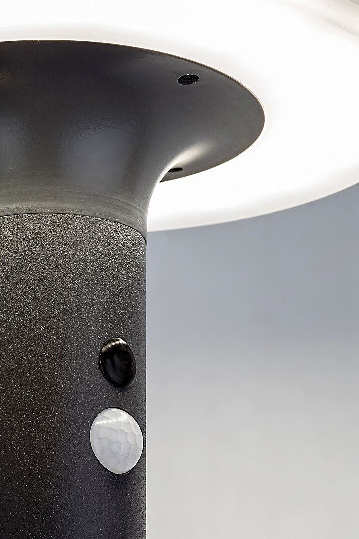 Aplica exterior solara Rabalux Alaska LED 10W 250lm 4000K oţel inoxidabil anthracite stil modern DC 3.7V IP44 77017 [3]