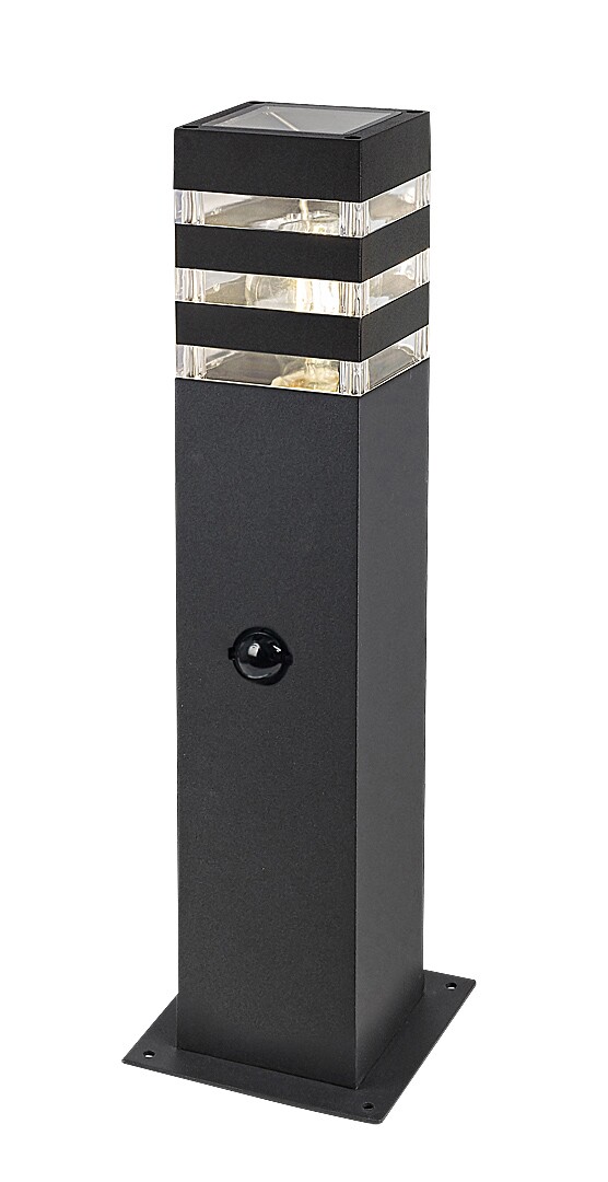 Stalp exterior cu senzor Rabalux Ankara E27    aluminiu anthracite stil modern 230V, 50Hz IP44 77026 [1]