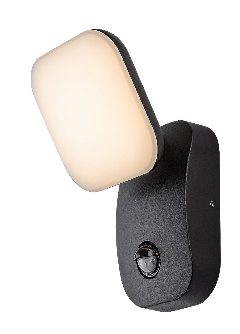 ILUMINAT - Aplica exterior cu senzor Rabalux Odiel LED 12W 850lm 3000K aluminiu black stil modern 230V, 50Hz IP44 77058