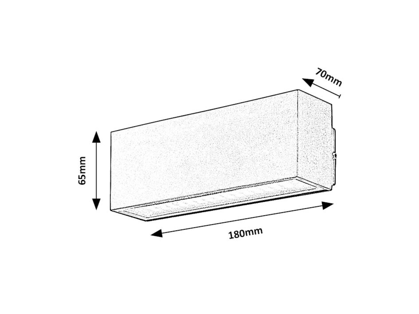 Aplica exterior Rabalux Mataro LED 10W 720lm 4000K aluminiu black stil modern 230V, 50Hz IP54 77075 [4]