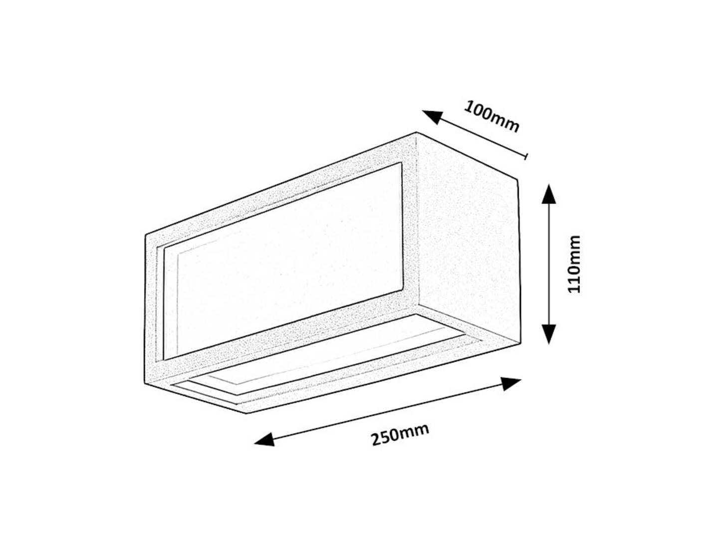 Aplica exterior Rabalux Lublin LED 10W 480lm 4000K aluminiu black stil modern 230V, 50Hz IP54 77099 [7]