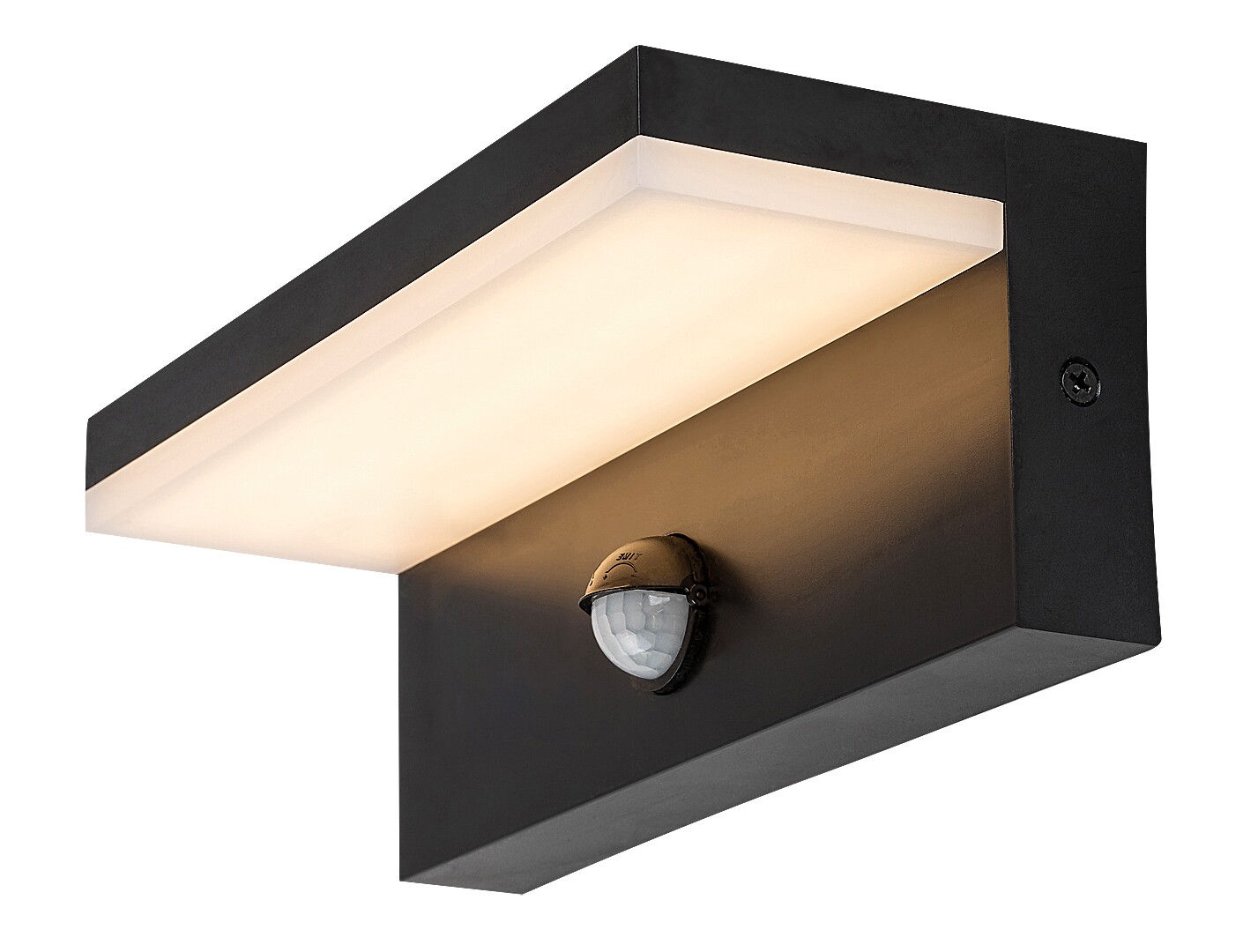 ILUMINAT - Aplica exterior cu senzor Rabalux Zaragoza LED 9W 800lm 2700K, 4000K, 6500K plastic black stil modern 230V, 50Hz IP54 77115