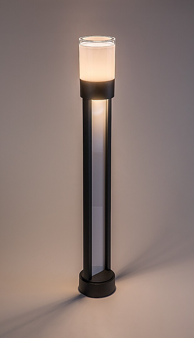 Stalp exterior Rabalux Leitha LED 12W 700lm 3000K aluminiu black stil modern 230V, 50Hz IP44 77132 [2]