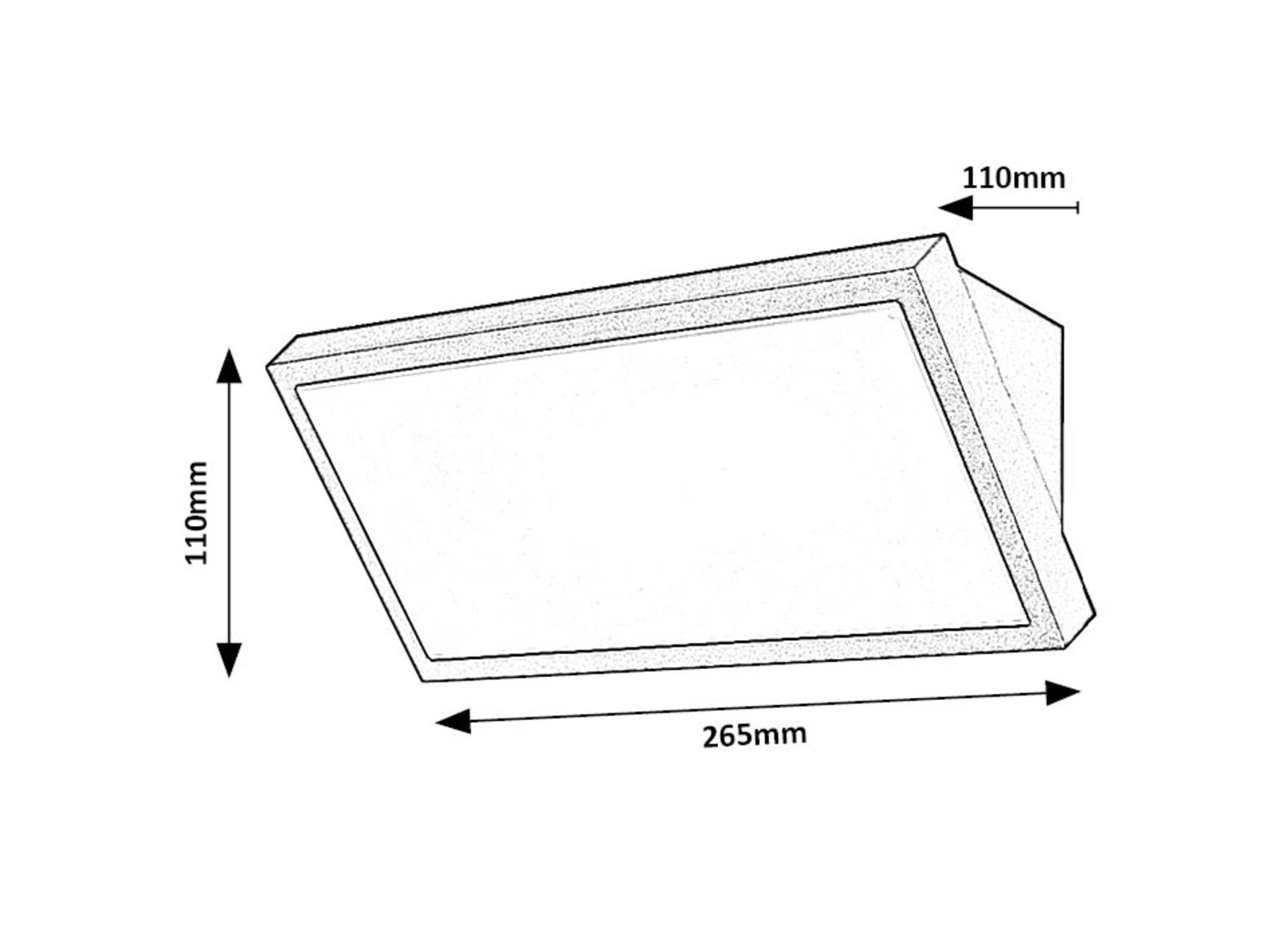 Aplica exterior Rabalux Rapla2 LED 18W 1700lm 2700K, 4000K, 6500K plastic black stil modern 230V, 50Hz IP65 77150 [5]