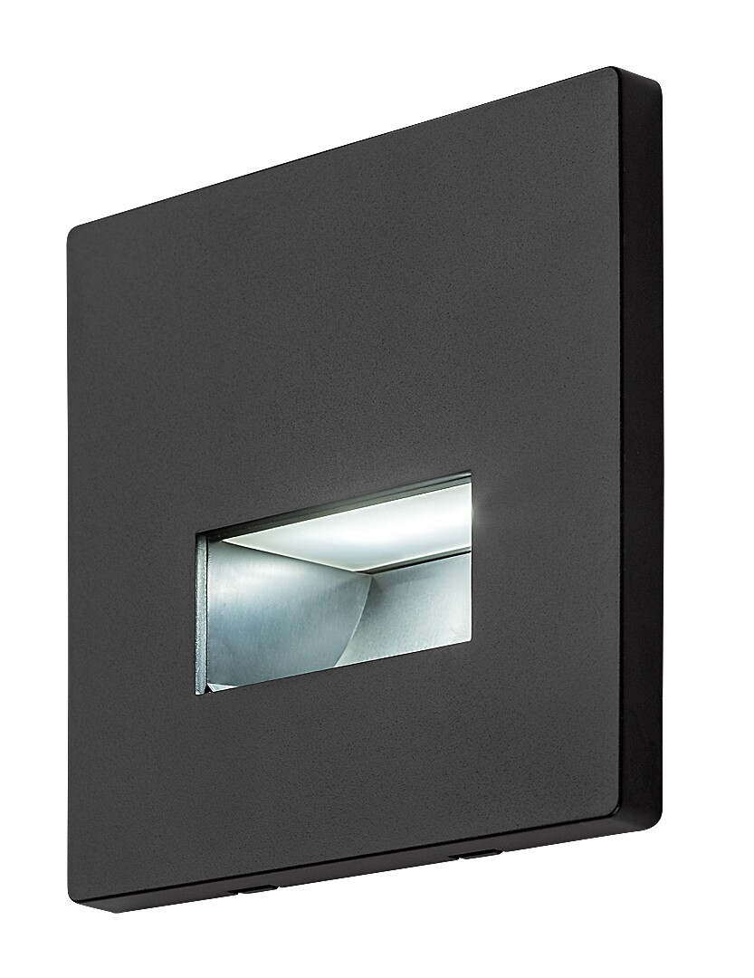 Spot incastrat trepte Rabalux Lunca LED 1W 15lm 3000, 4500, 6500 plastic black stil minimal 230V, 50Hz IP20 77195 [0]