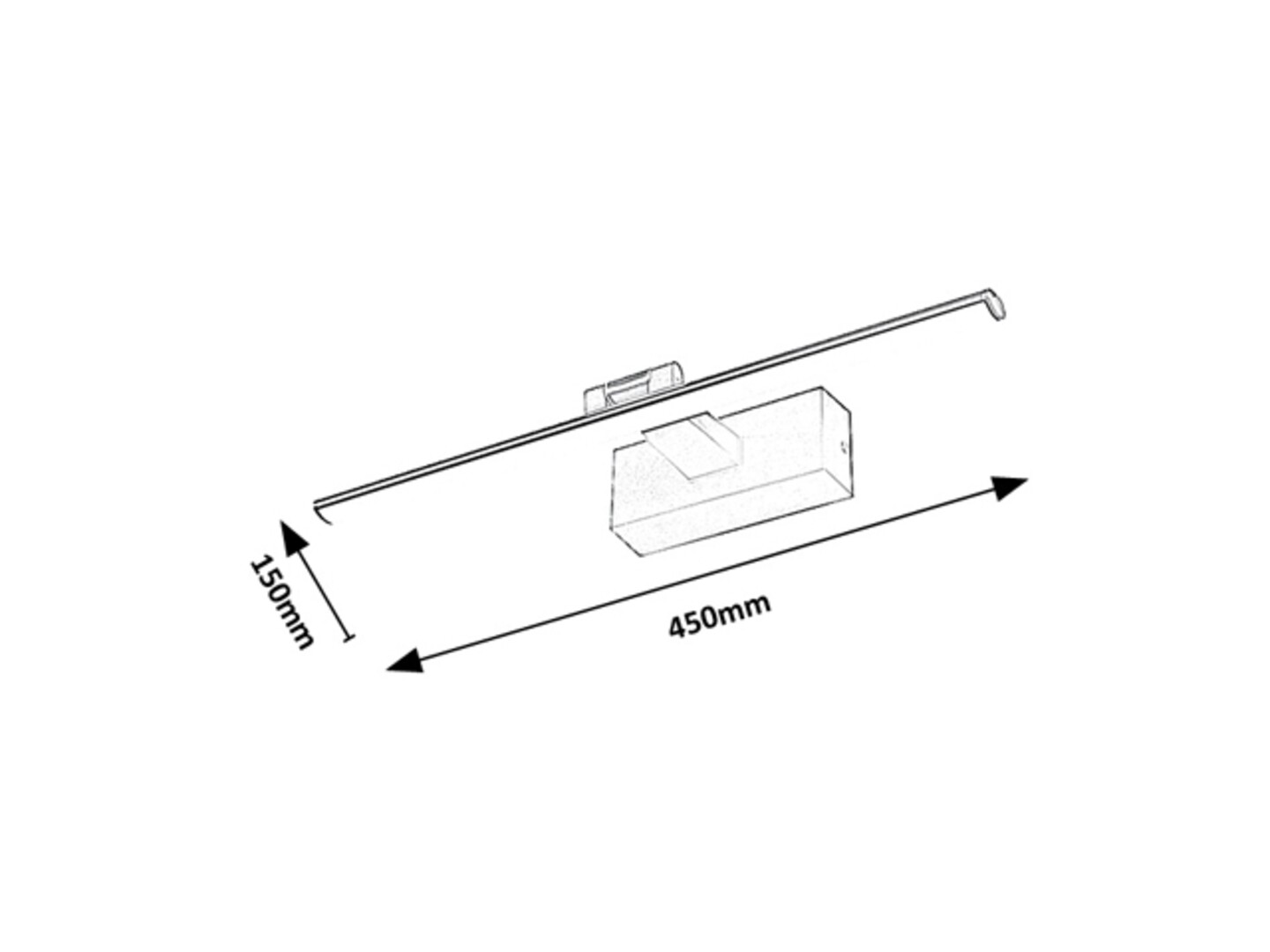 Aplica tablou Rabalux Gaten LED 8W 420lm 3000 metal/ plastic black stil modern 230V, 50Hz IP20 78001 [6]
