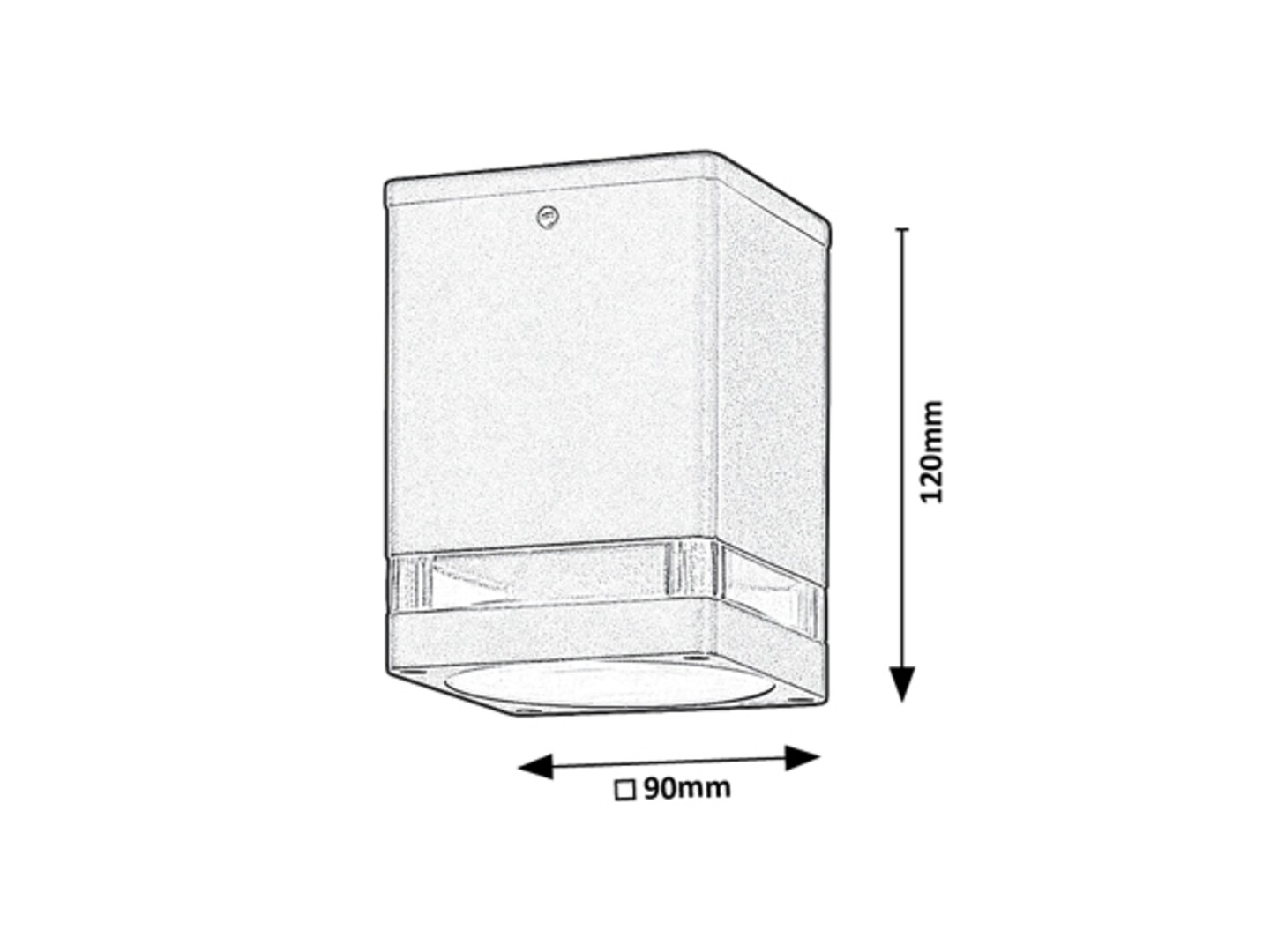Spot exterior aplicat Rabalux Zombor GU10    aluminiu anthracite stil modern 230V, 50Hz IP54 7818 [2]
