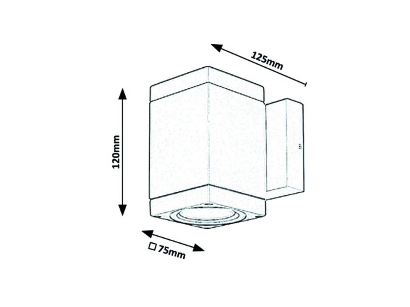 Aplica exterior Rabalux Buffalo GU10    aluminiu anthracite stil minimal 230V, 50Hz IP54 7887 [2]