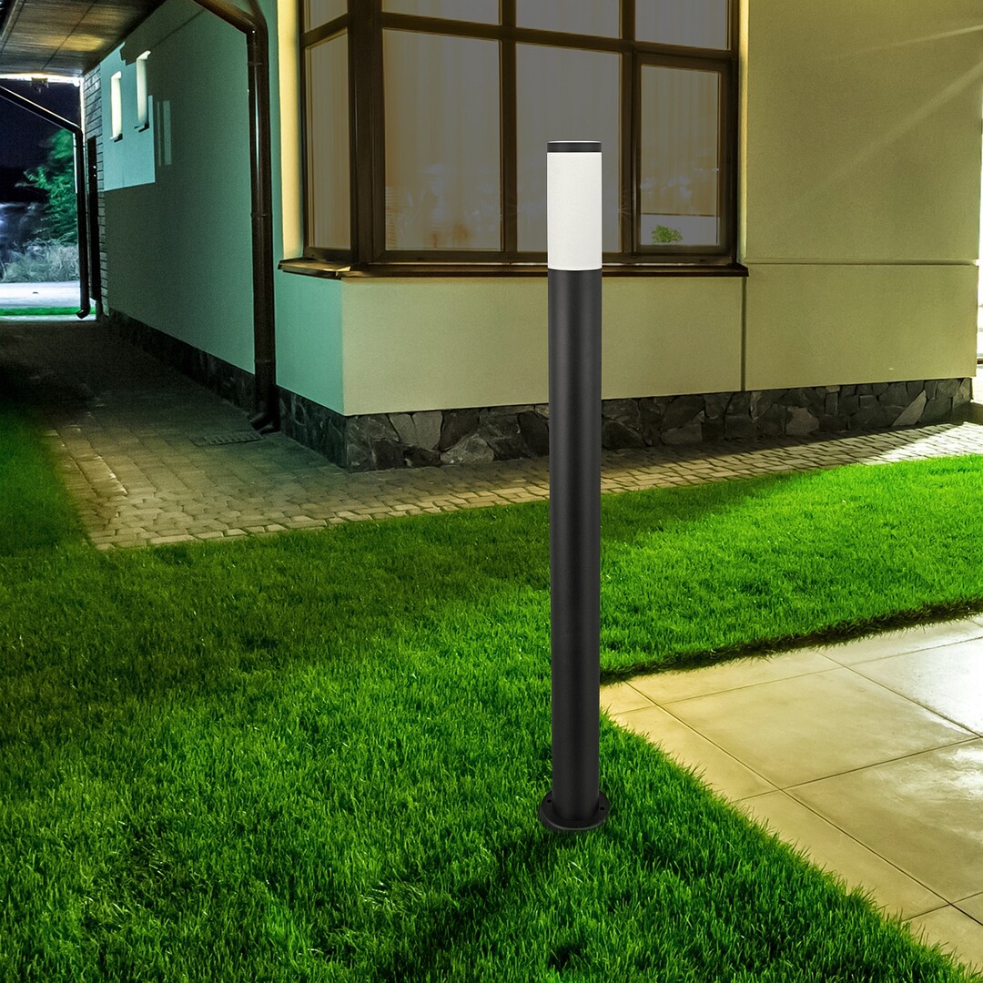 Stalp exterior Rabalux Black torch E27    oţel inoxidabil mat black stil modern 230V, 50Hz IP44 8148 [3]