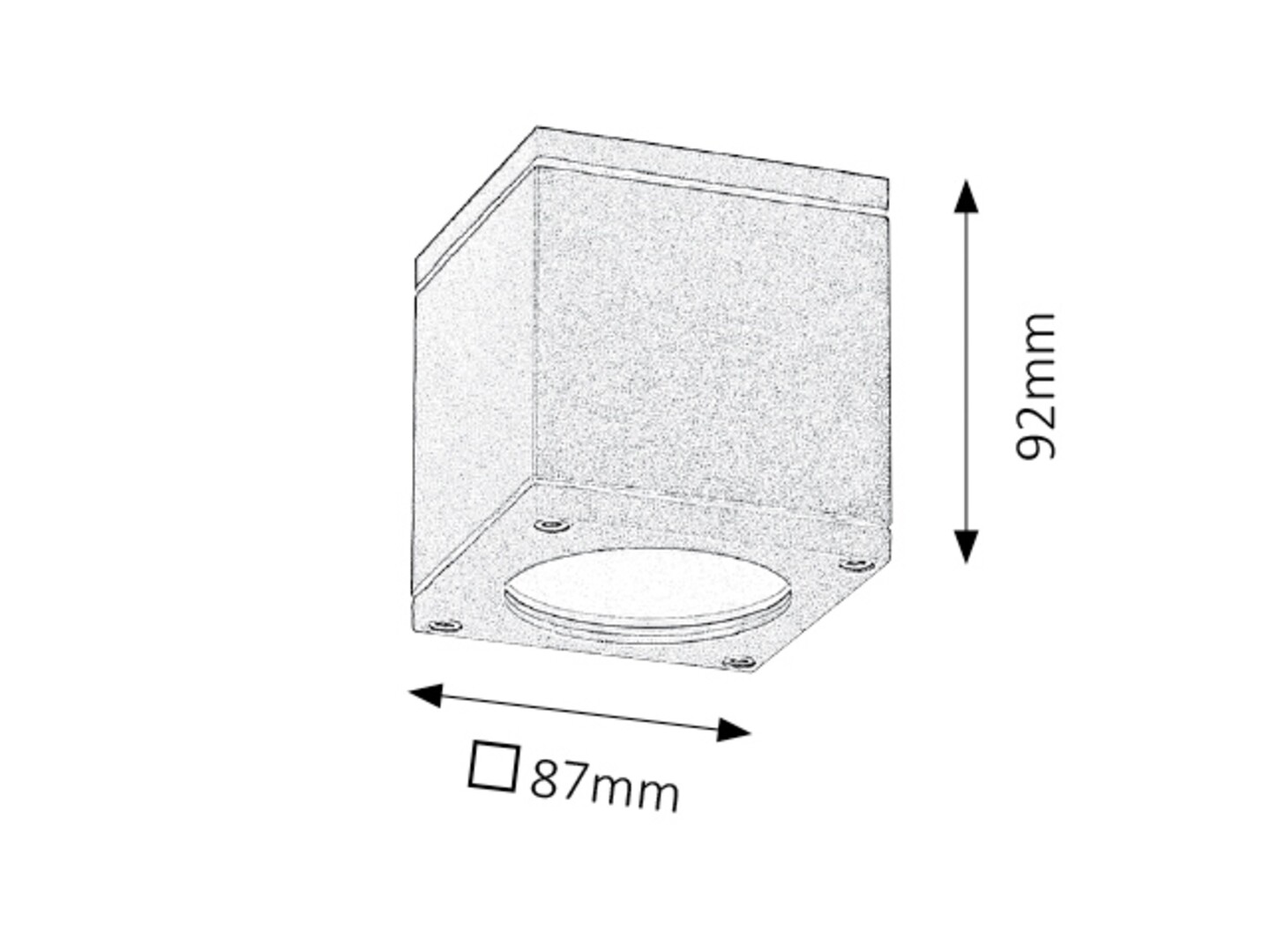 Spot exterior aplicat Rabalux Akron GU10    aluminiu anthracite stil minimal 230V, 50Hz IP54 8149 [2]