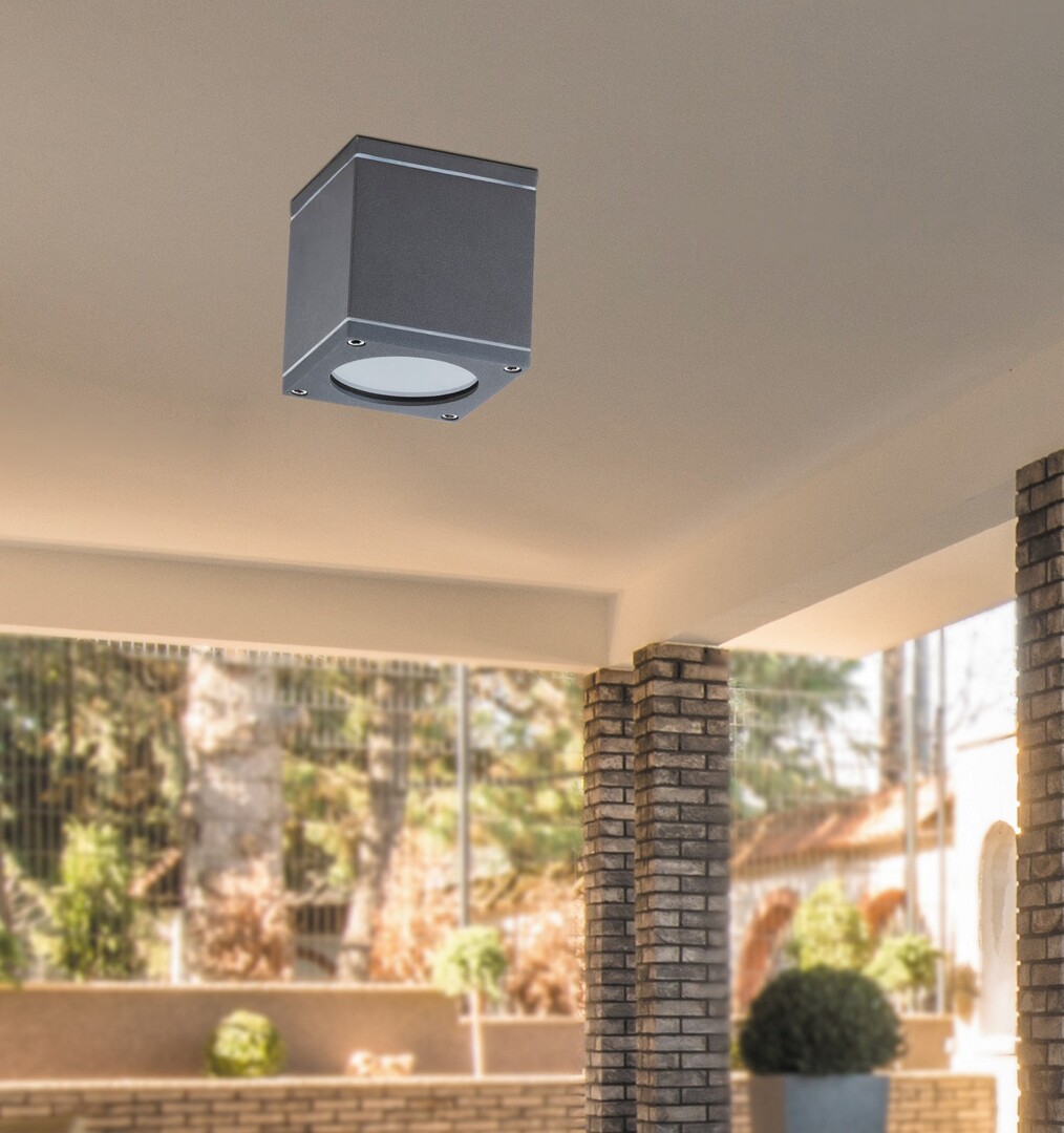 Spot exterior aplicat Rabalux Akron GU10    aluminiu anthracite stil minimal 230V, 50Hz IP54 8149 [3]